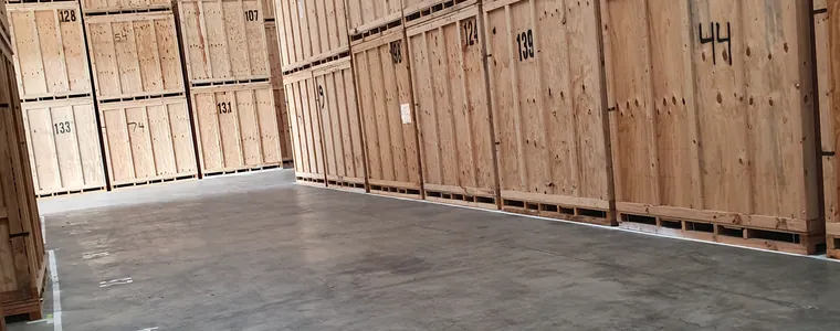 Quick & Easy indoor storage modules in a secure facility